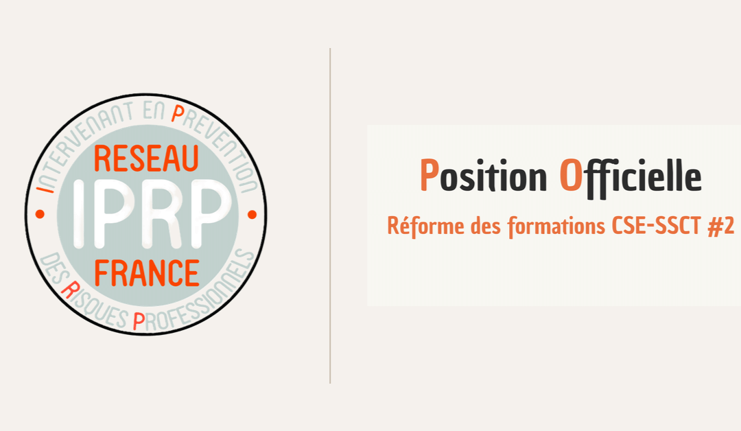 Fin agrément organismes formation CSE-SSCT